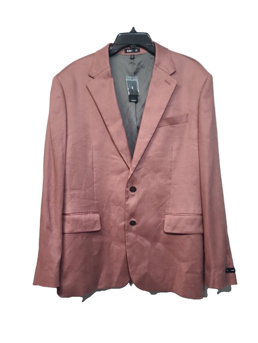 Express Classic  Linen-Blend Suit Jacket Blazer 44 Red NWT